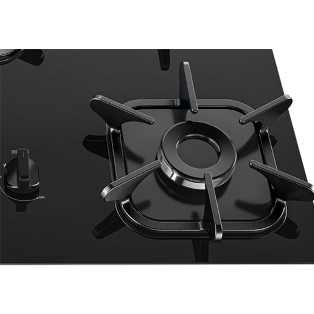 Cooktop Mueller 5 Bocas Tripla Chama Preto - 1