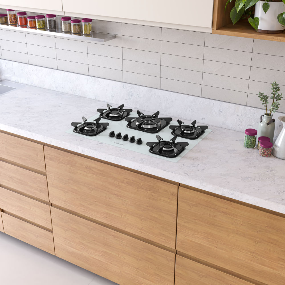 Cooktop Mueller 5 Bocas Tripla Chama Branco - 3