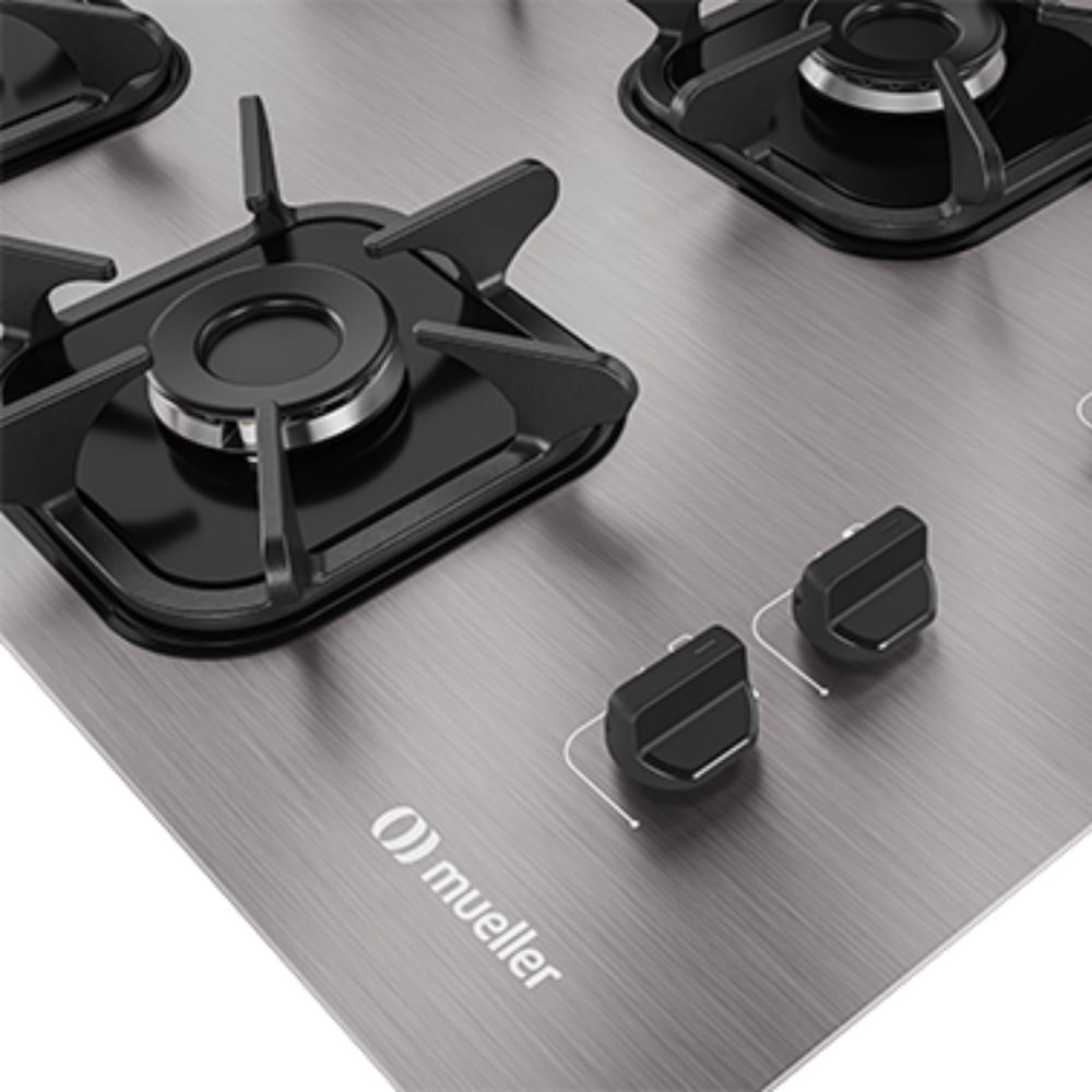 Cooktop Mueller 4 Bocas De Aluminio Com Queimador Ultra Chama - MCG4BK - 2