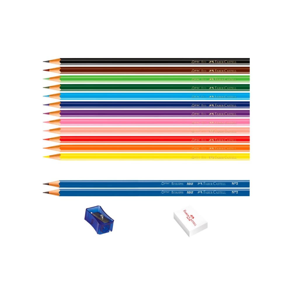 Ecolápis 12 Cores - Promoção Kit Escolar - 1