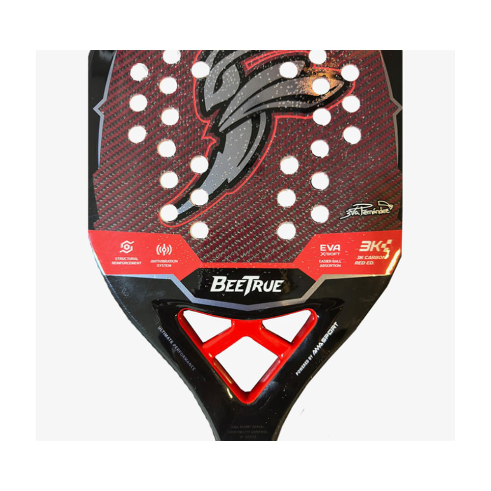 Raquete de Beach Tennis Ama Sport BeeTrue Fire Bee 3K - 1