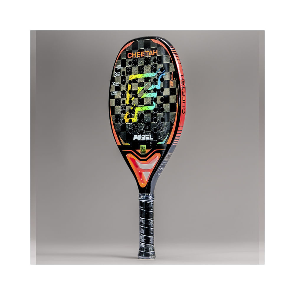 Raquete Beach Tennis Fobel Cheetah com Caixa 18K - 1