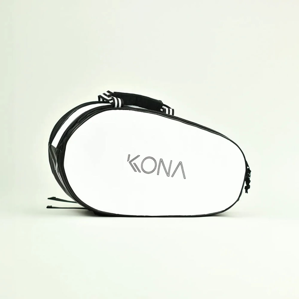 Raqueteira Beach Tennis Kona Basic Média Branca/Preta - 2