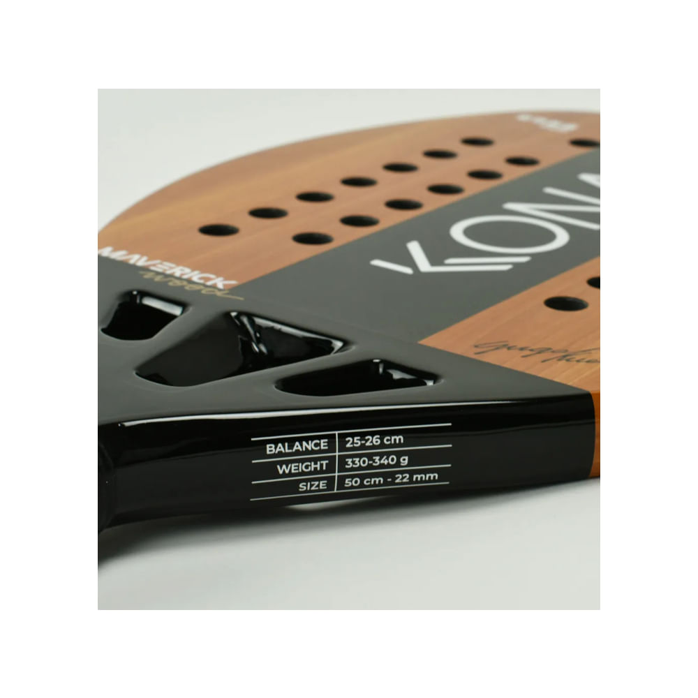 Raquete Beach Tennis Kona Maverick Wood 2024 Carbono 3K - 3