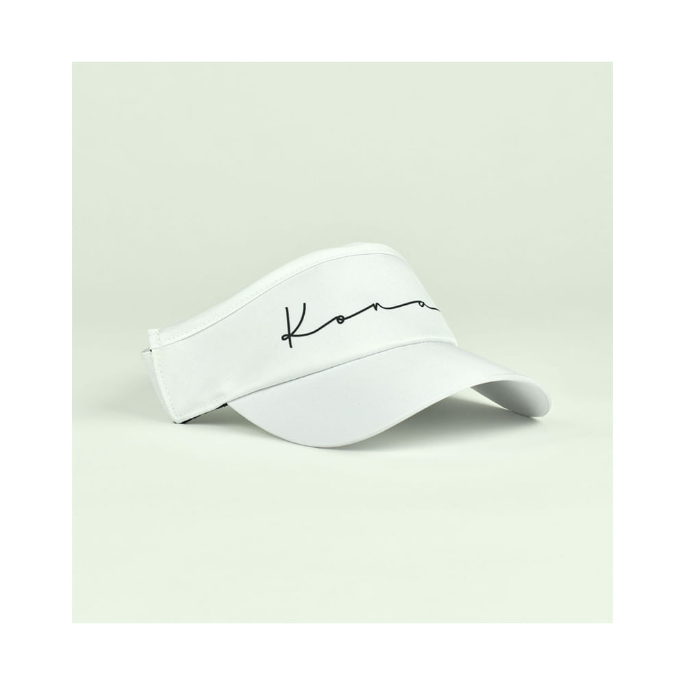 Viseira Beach Tennis Kona Basic Branca - Proteção UV - 1