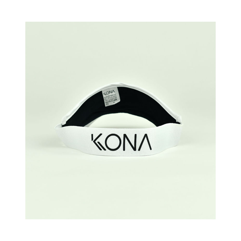 Viseira Beach Tennis Kona Basic Branca - Proteção UV - 2