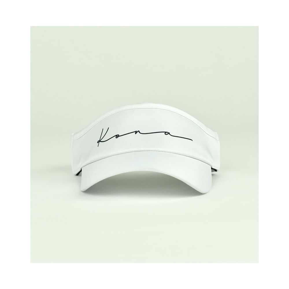 Viseira Beach Tennis Kona Basic Branca - Proteção UV - 3