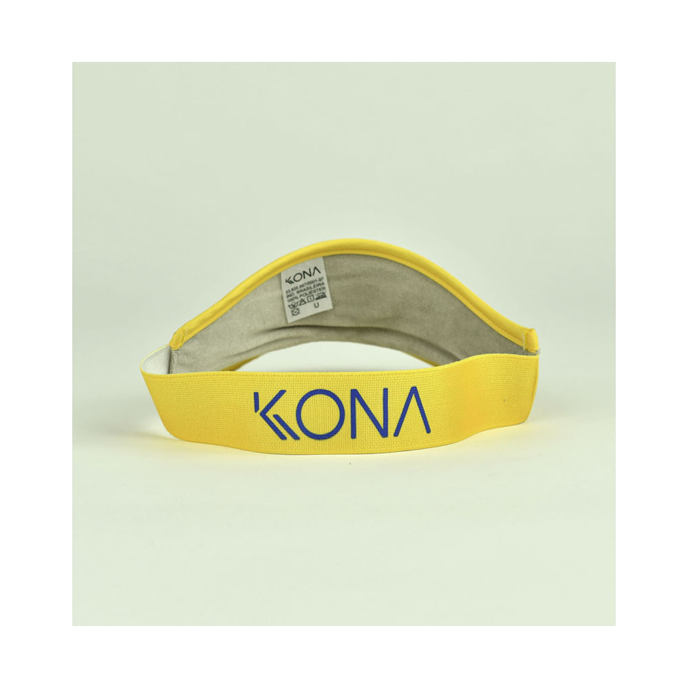 Viseira Beach Tennis Kona Kolors Biscoito Amarela - Proteção UV - 3