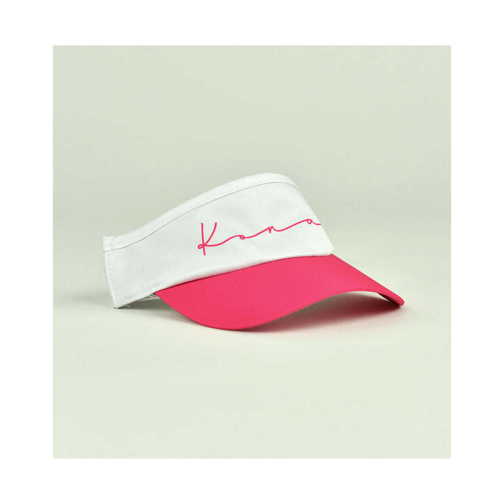 Viseira Beach Tennis Kona Kolors Branca - Proteção UV - 1