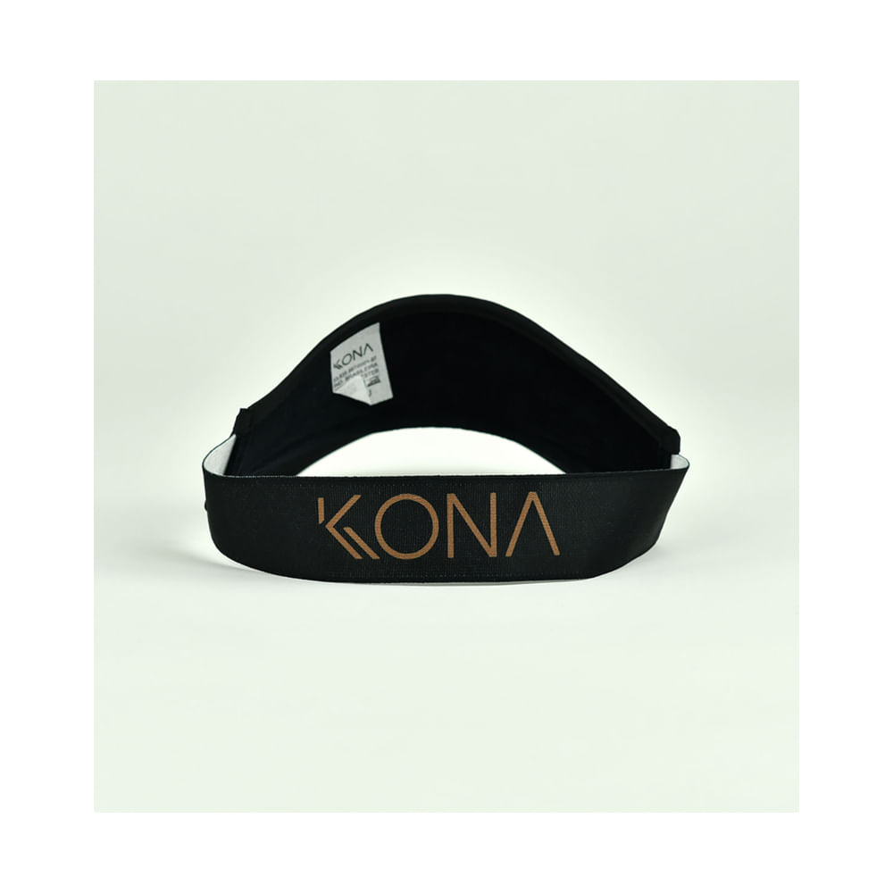 Viseira Beach Tennis Kona Kolors Preta - Proteção UV - 3