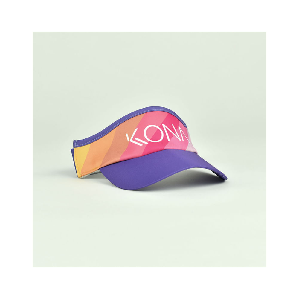 Viseira Beach Tennis Kona Team 25 Sunset Colorida - Proteção UV - 1