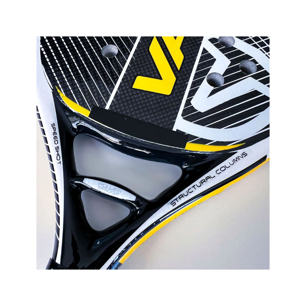 Raquete Beach Tennis Vairo Black Carbono 3K - 1