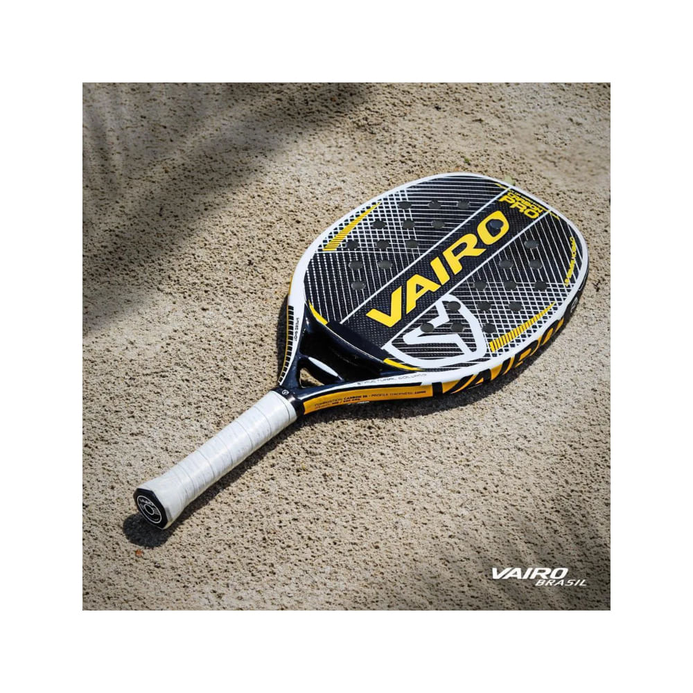 Raquete Beach Tennis Vairo Black Carbono 3K - 3