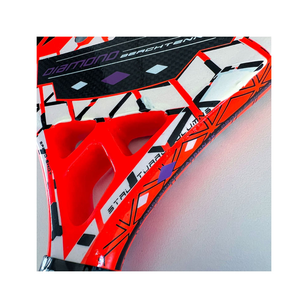 Raquete Beach Tennis Vairo Diamond Carbono 3K - 1