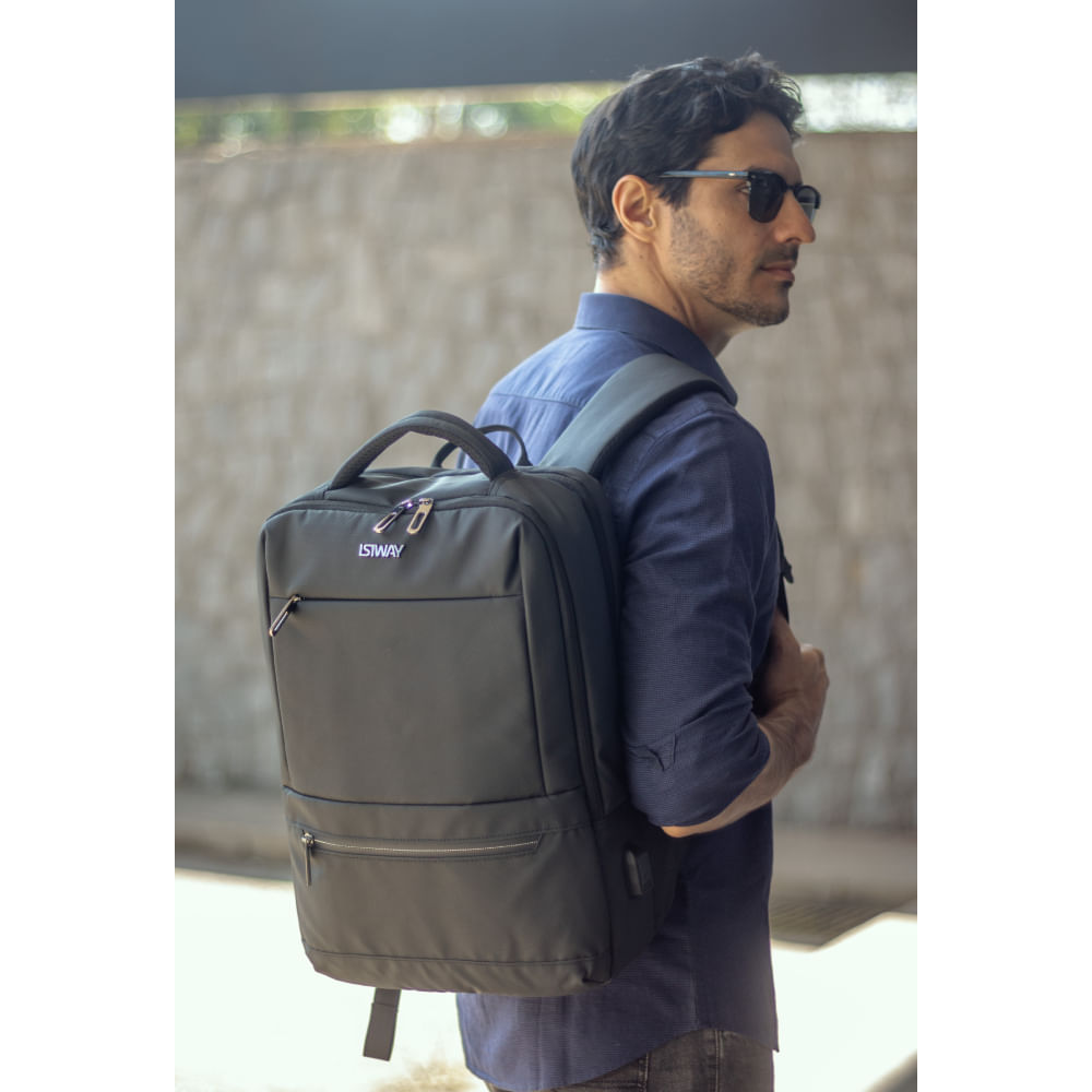 Mochila Isiway Preta - 6