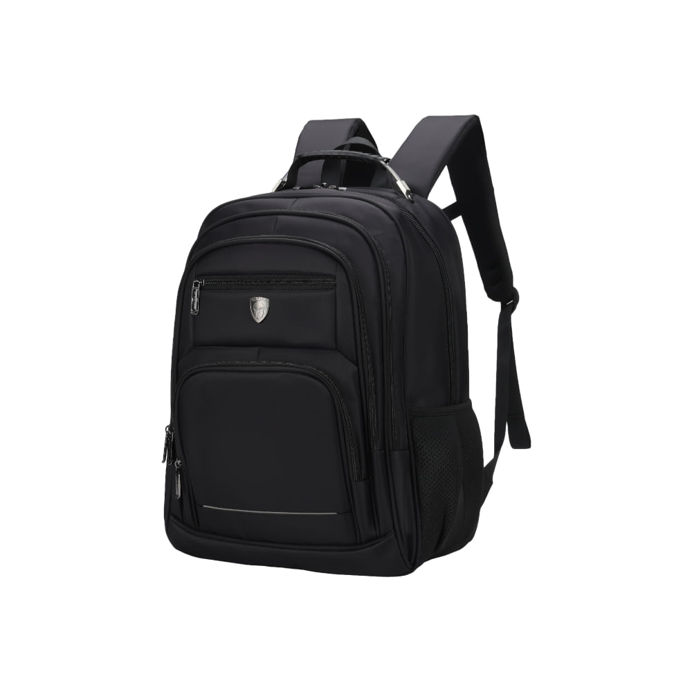 Mochila Spartan Preta Com Cabo de Aço - 1