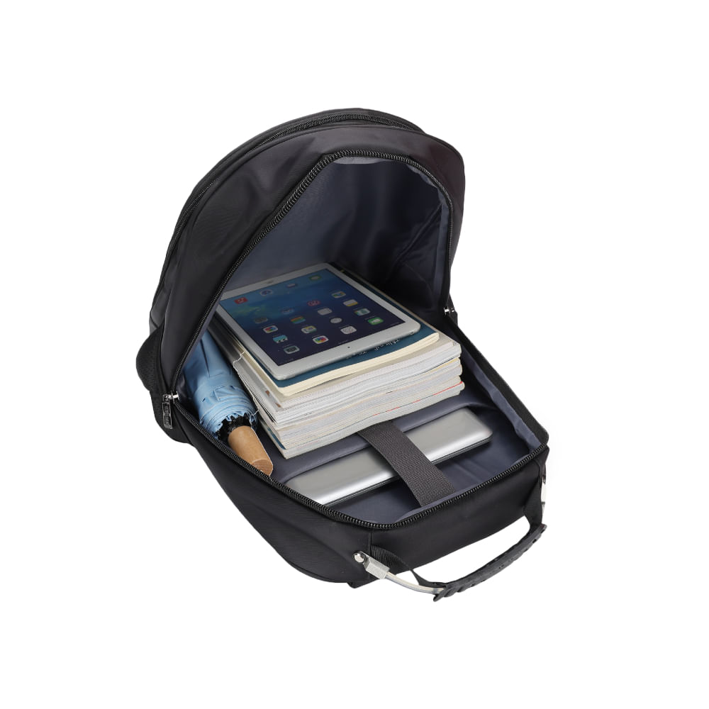 Mochila Spartan Preta Com Cabo de Aço - 5