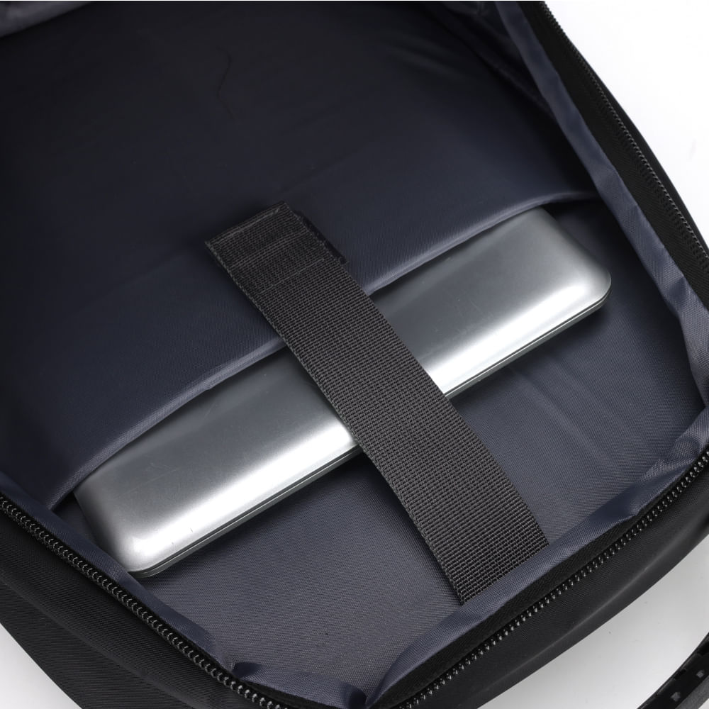 Mochila Spartan Preta Com Cabo de Aço - 10