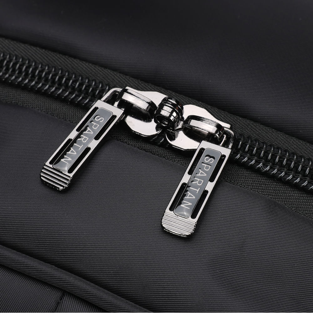 Mochila Spartan Preta Com Cabo de Aço - 11