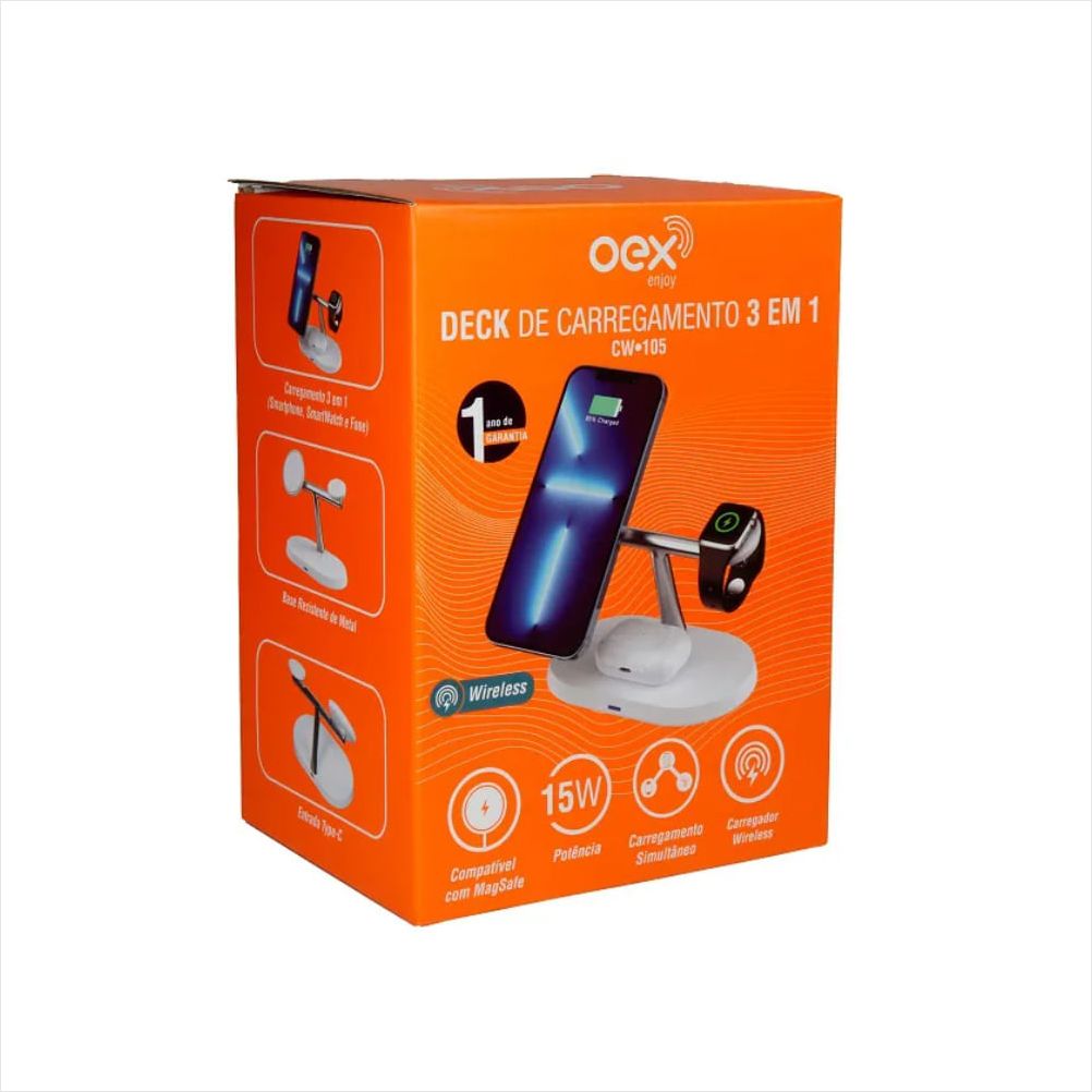 Carregador Wireless 3 em 1 - 1