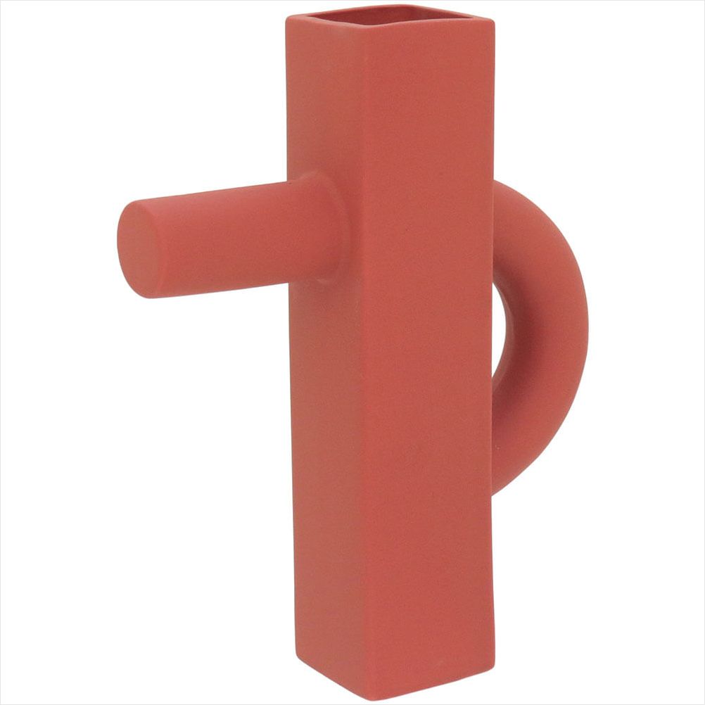 Vaso 24X19X5Cm Cerâmica Coral Erick - 1