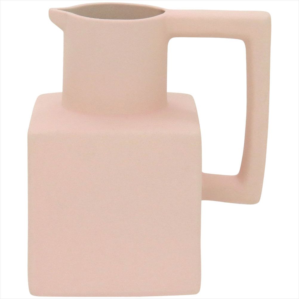 Vaso 14X13X10Cm Cerâmica Rosa Shape - 1