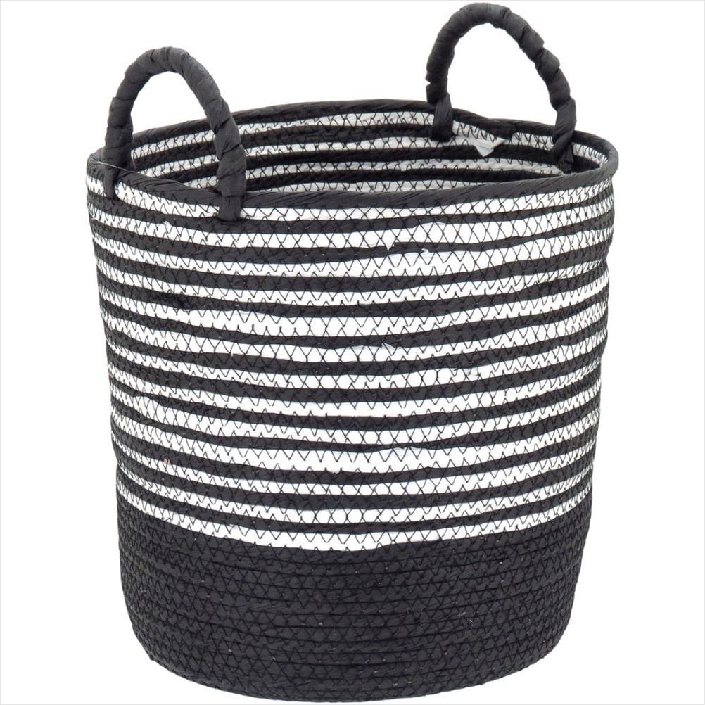 Cesta Fibra Preto 3 Peças Sawalli - 1