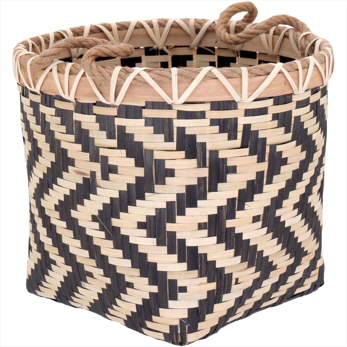 Cesta Bambu Preto 2Peças  32x35x35x710 GS - 2