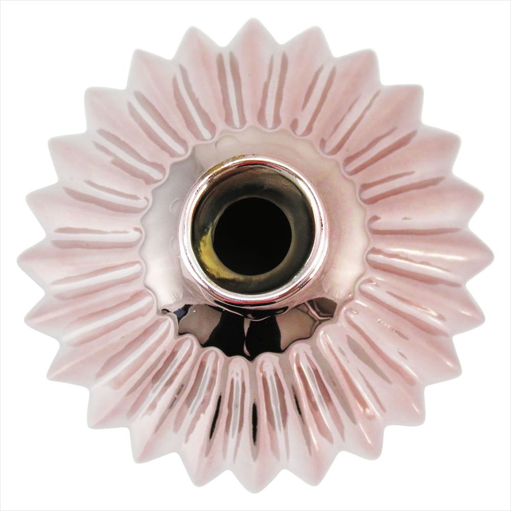 Vaso Cerâmica Rosé Marselha 23X18X18Cm - 1