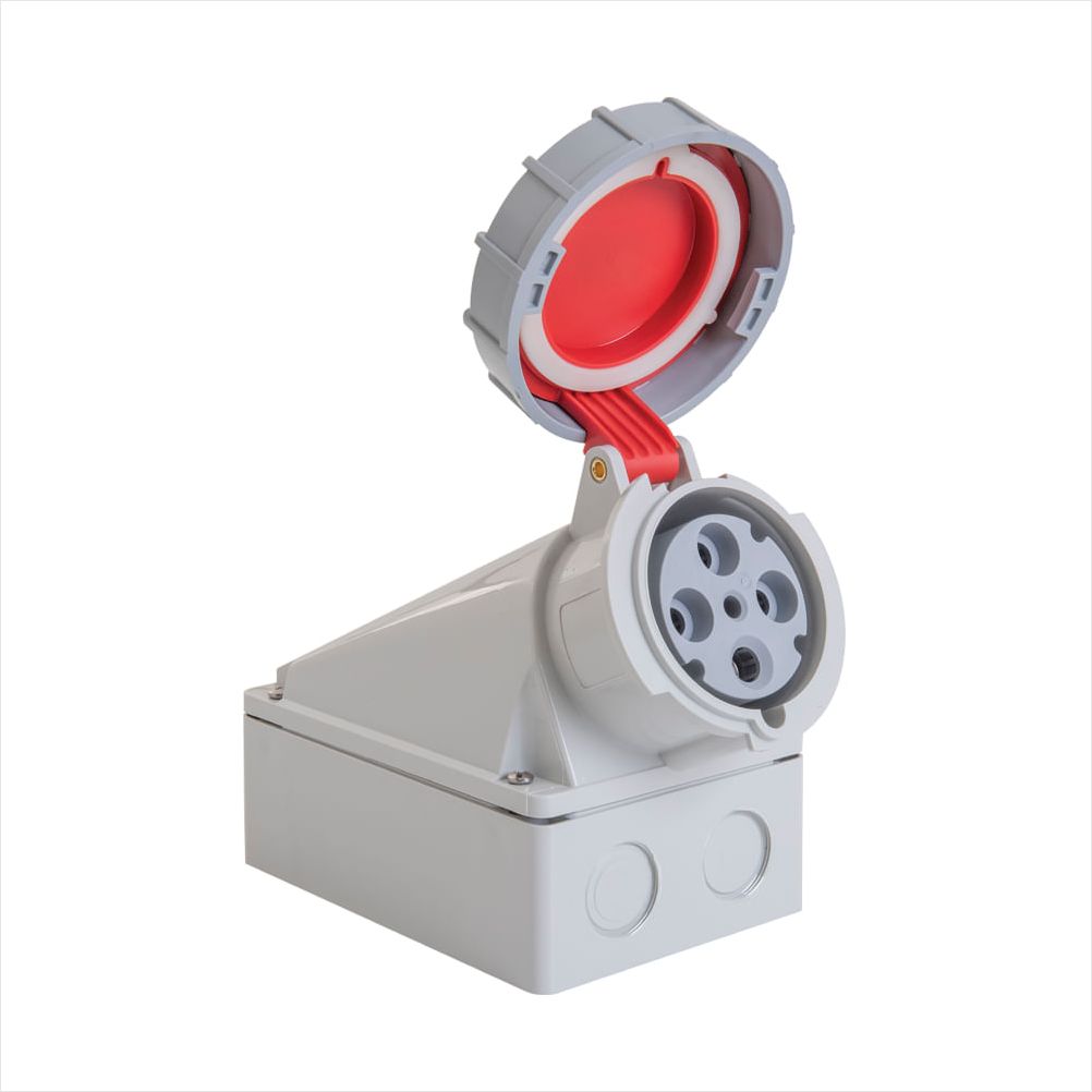 Tomada de Sobrepor Industrial 3P+T 63 A 380-415 Vca 6 H Tramontina - 1