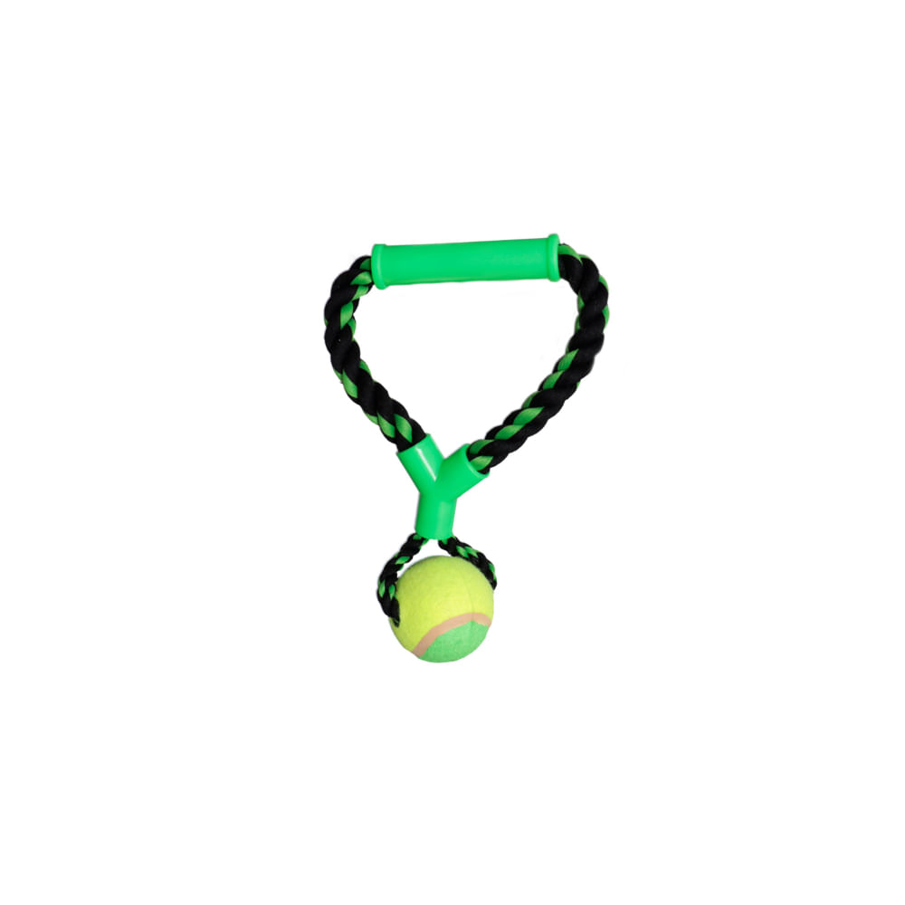 Brinquedo para Cachorro Corda com Bola de 25,5cm - Ringo - 1