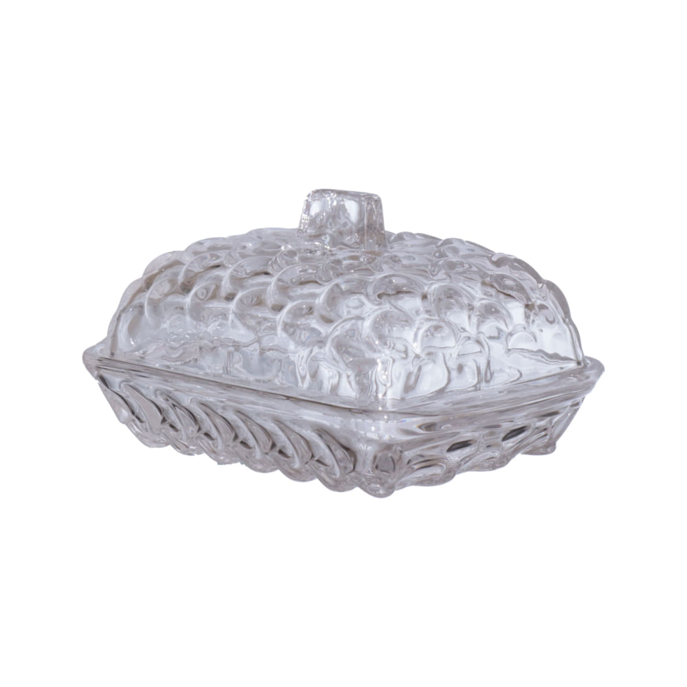 Manteigueira de Vidro Liana 17cm Hauskraft - 1