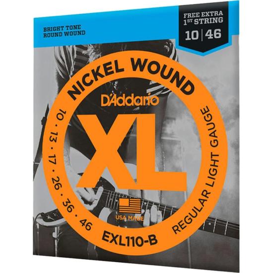 Encordoamento Para Guitarra .010-.046 XL Nickel EXL110-B D Addario Extra PL010 - 1