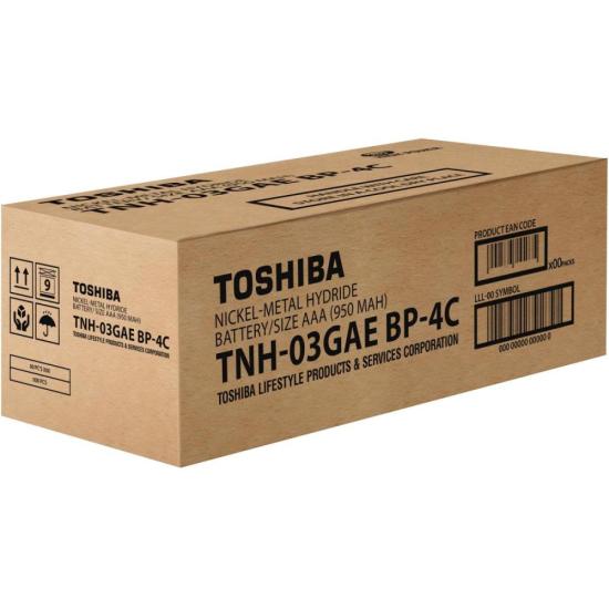 Pilha Recarregável AAA 1,2V 950mAh TNH03GAE (Com4 Pilhas) Toshiba - 10