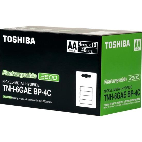 Pilha Recarregável AA 1,2v 2600mAh TNH6GAE (Com4 Pilhas) Toshiba - 7