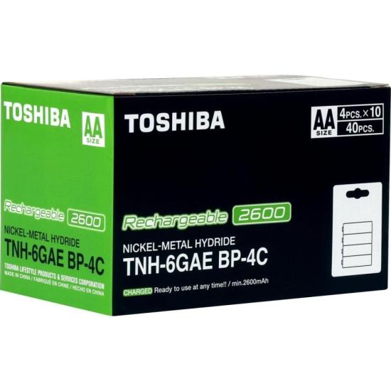 Pilha Recarregável AA 1,2v 2600mAh TNH6GAE (Com4 Pilhas) Toshiba - 8