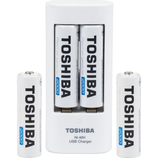 Carregador de Pilha USB TNHC-6GME4 CB (Com4 Pilhas AA 2000 MAh) Toshiba - 7