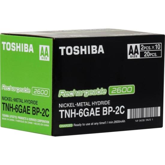 Pilha Recarregável AA 1,2v 2600mAh TNH6GAE (Com2 Pilhas) Toshiba - 7