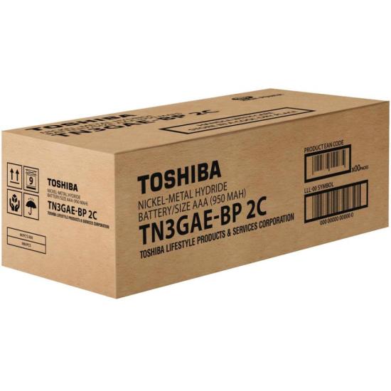 Pilha Recarregável AAA 1,2v 950mAh TNH03GAE (Com2 Pilhas) Toshiba - 10