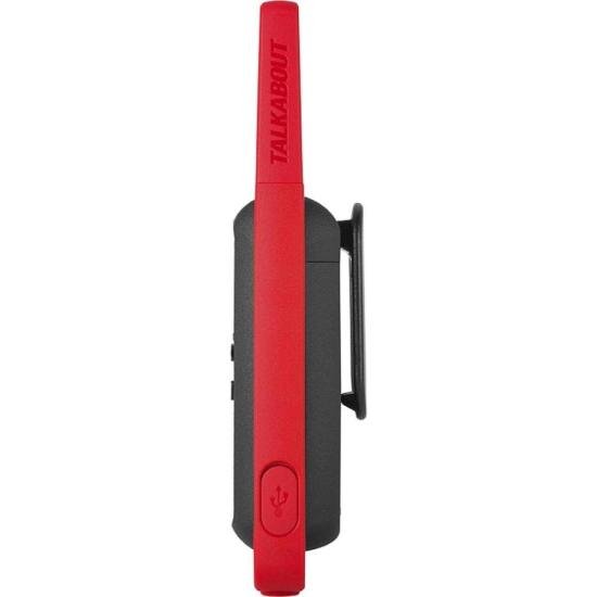 Rádio Comunicador Talkabout Motorola T210BR 32km Vermelho/Preto PAR / 2 - 7