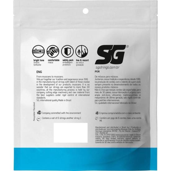 Encordoamento para Guitarra .009 Extra Light SG - 1