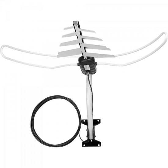 Antena Externa TV 4 em 1 VHF/UHF/FM/HDTV DTV-3000 Aquário - 1