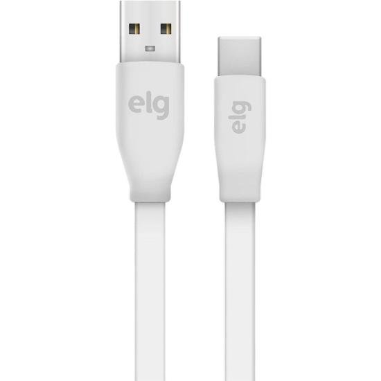 Cabo USB Tipo C TCUSBE 1,25m Branco ELG - 1