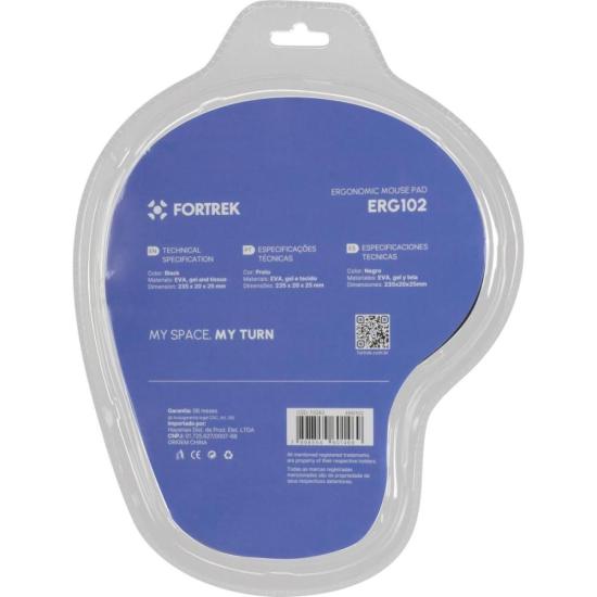 Mouse Pad Ergonômico Gel Fortrek ERG-102 Preto - 3