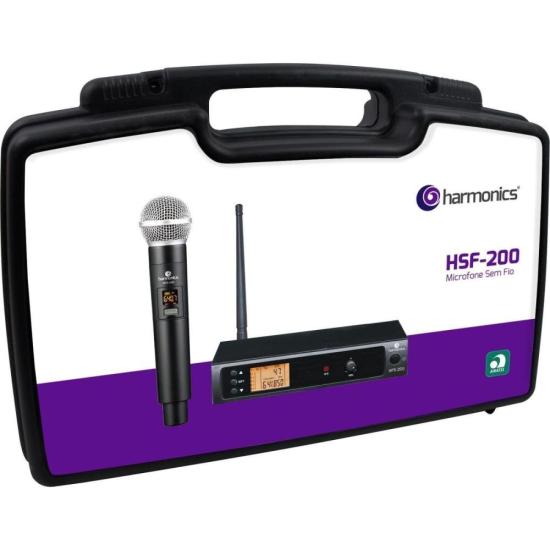 Microfone Sem Fio Harmonics HSF-200 Simples - 2