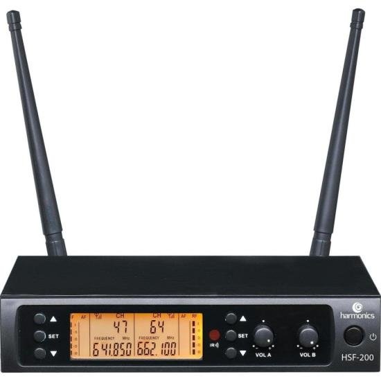 Microfone Sem Fio Harmonics HSF-200 Duplo - 2