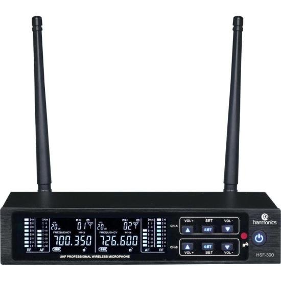 Microfone Sem Fio Harmonics HSF-300 Duplo - 2