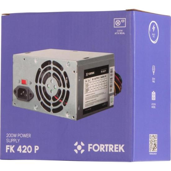 Fonte ATX Fortrek PWS-2003 200W 20+4P FK420P - 9
