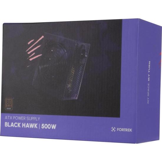 Fonte Gamer ATX Fortrek Black Hawk 500W 80 Plus Bronze PFC Ativo - 13