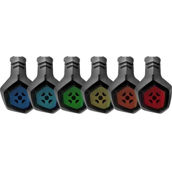 Headset Gamer Fortrek Black Hawk P2 + USB RGB Preto - 2